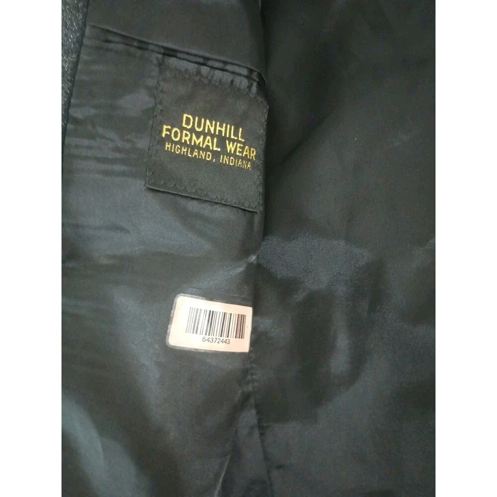 Men's Black Clairborne Tuxedo Jacket Glistens w/ Cloth Buttons